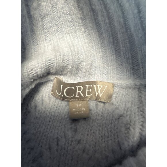 J.Crew Womens Cable-Knit Rollneck Long Sleeve Sweater 2X - Picture 5 of 11